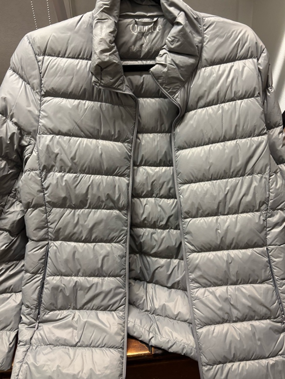Quince Light Gray Quilted Puffer Jacket - Picture 2 of 6
